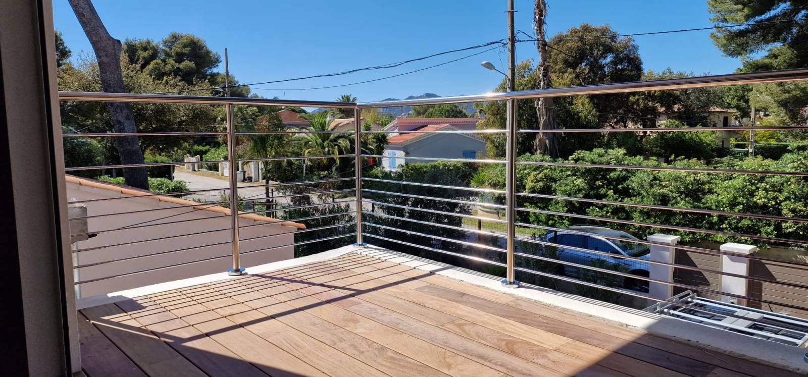 Sécurisation d'une terrasse sur une villa rénovée dans le département du Var