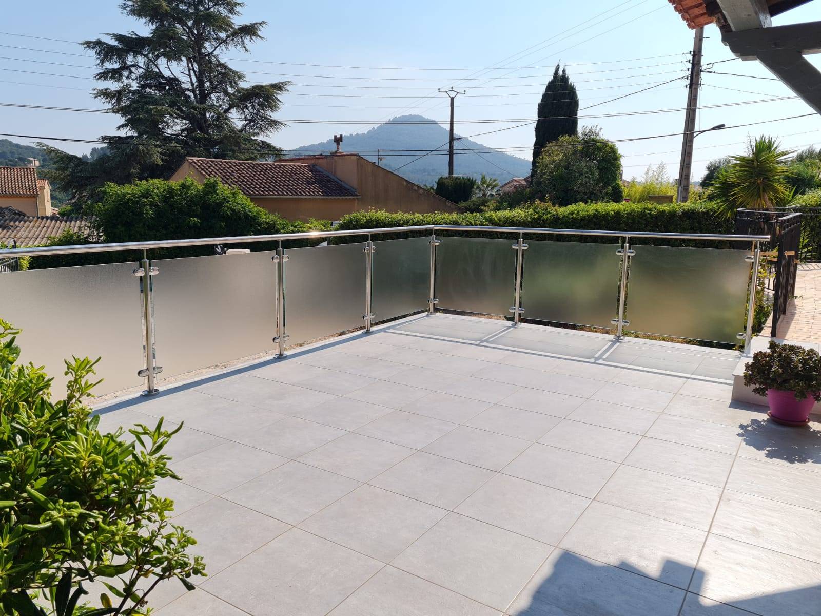 Verre imprimé pour garde-corps Carqueiranne