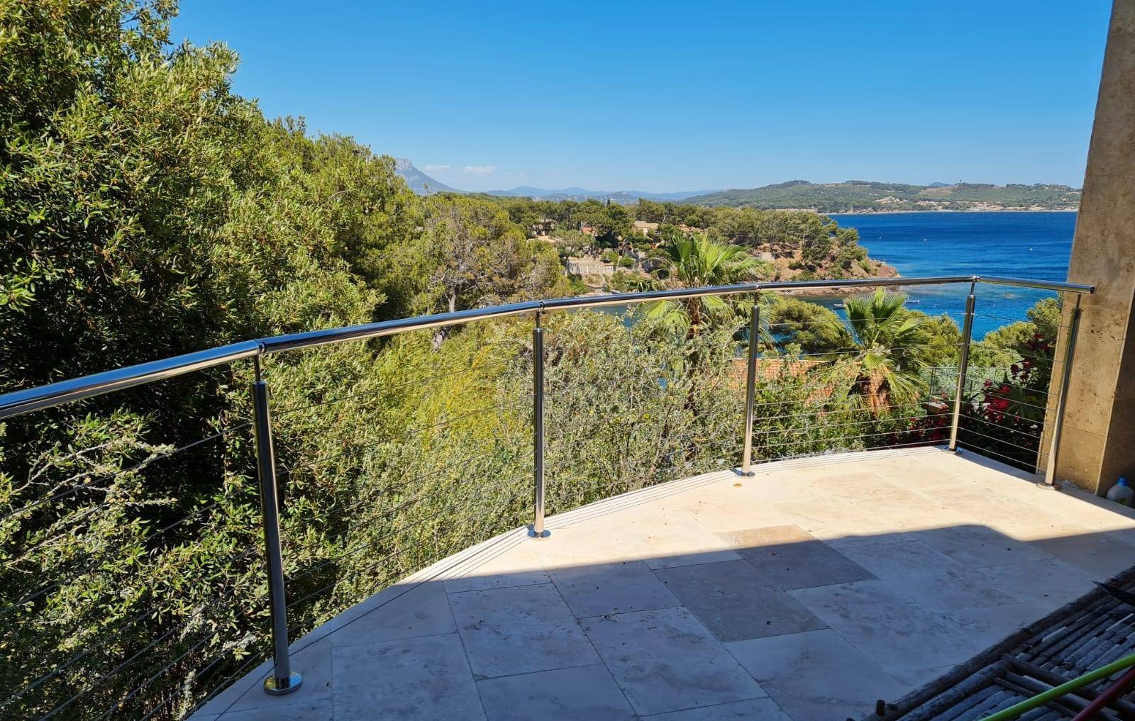 garde corps en inox câble à La valette var