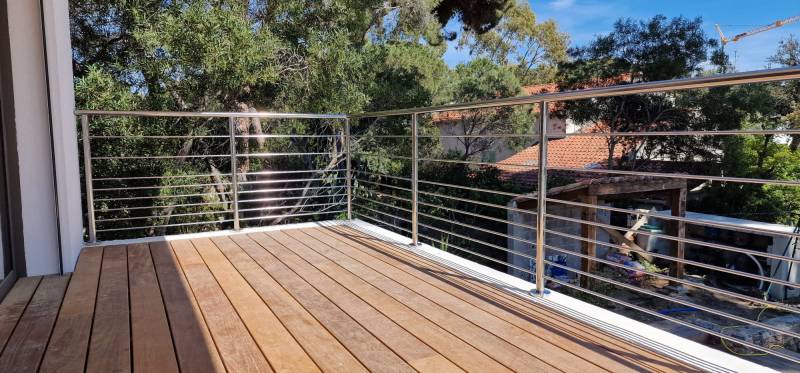 Sécurisation d'une terrasse sur une villa rénovée dans le Var