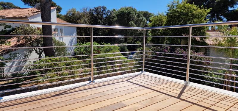 Sécurisation d'une terrasse sur une villa rénovée à proximité de Sanary