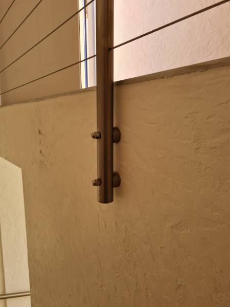 Garde-corps inox câble pour remplacer un garde-corps en fer forgé à Hyères