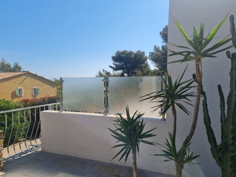 Garde-corps en verre imprimé à la Valette du Var