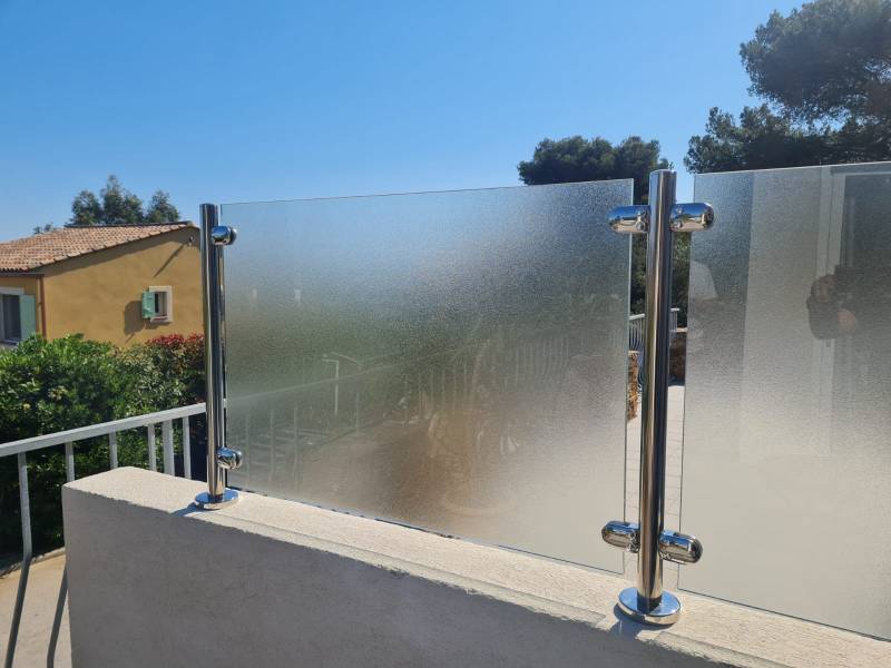 Inox poli et verre imprimé à la Valette du Var
