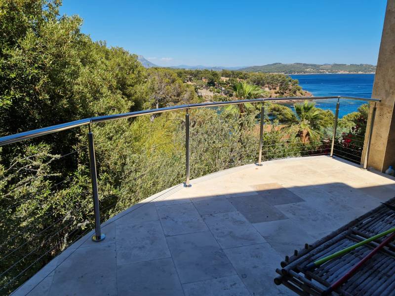 Protection de terrasse en hauteur au Pradet